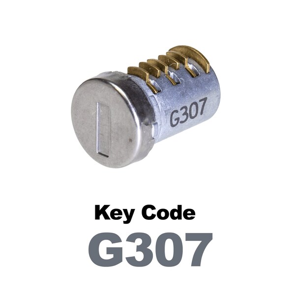 Global Replacement Lock Cylinder, For Non-Master Key Applications, For use in Locks with Key Code G307 KC-SNM-NK-307 - main
